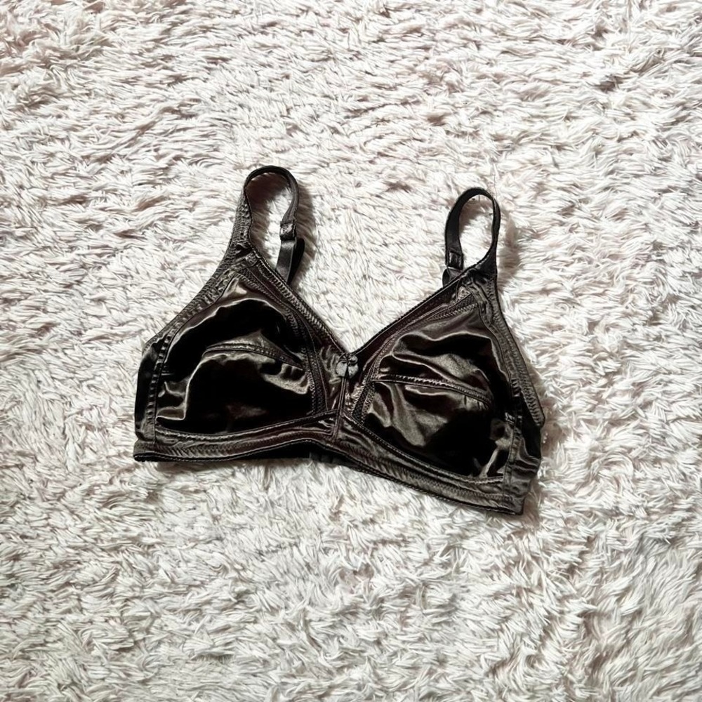 Gloria Vanderbilt Wireless Full Coverage No Pad Bra Womens 38D Comfort Satiny